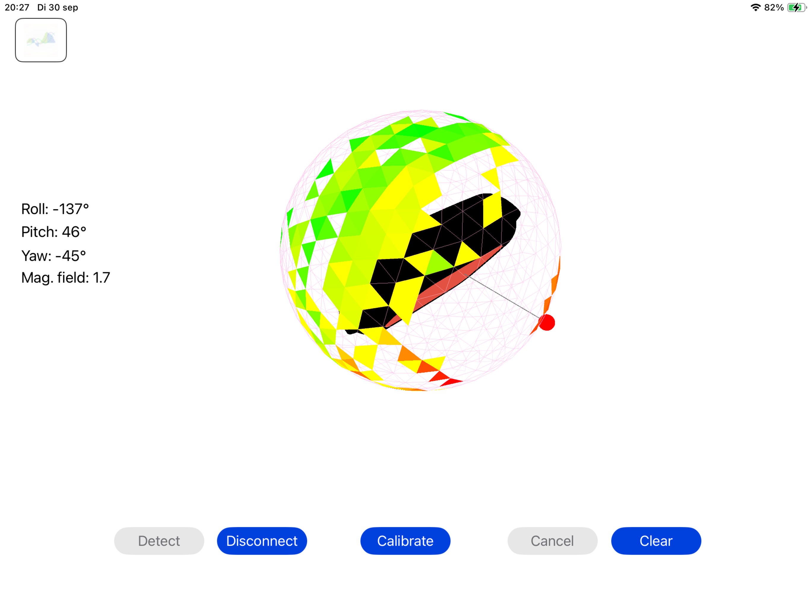 Calibrate reporting screenshot